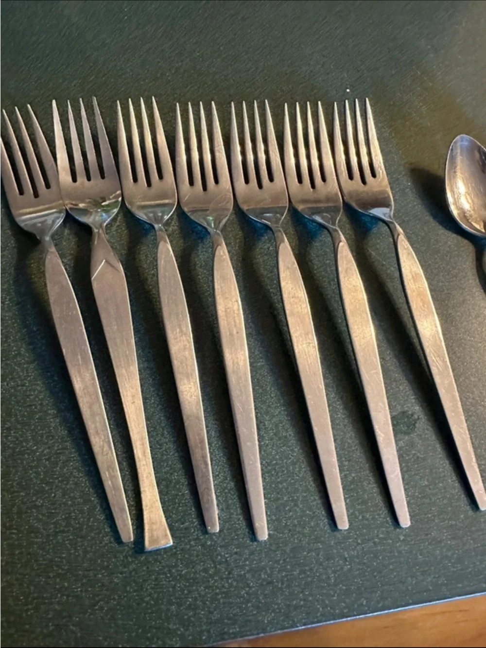 Stainless Steel Flatware Knife and Spoon Set - Silver, bundle of 37 pieces
